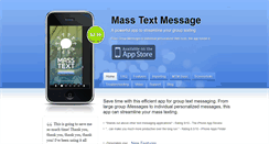 Desktop Screenshot of masstextmessage.com