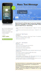 Mobile Screenshot of masstextmessage.com