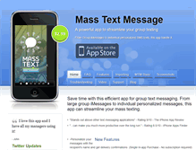 Tablet Screenshot of masstextmessage.com